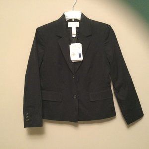 NWT Liz Claiborne Classic Black Jacket Blazer Lizsport 6P